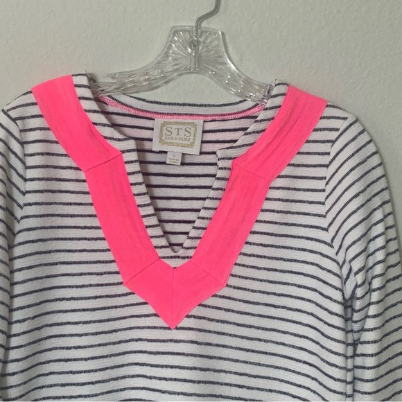 Sail to Sable STS stripped embroidered long sleeve tunic size S nautical - Picture 3 of 12
